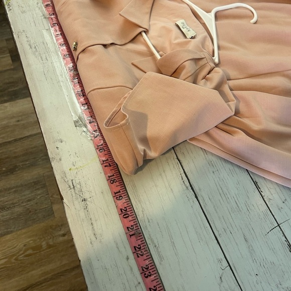 NWOT DUSHU Medium Elegant Pink Button-Up Dress - Picture 7 of 9